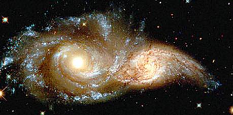 merging galaxies - a Hubble foto